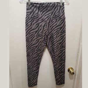Evolution & Creation The Brianna Zebra Stripe Animal Print Capri Leggings